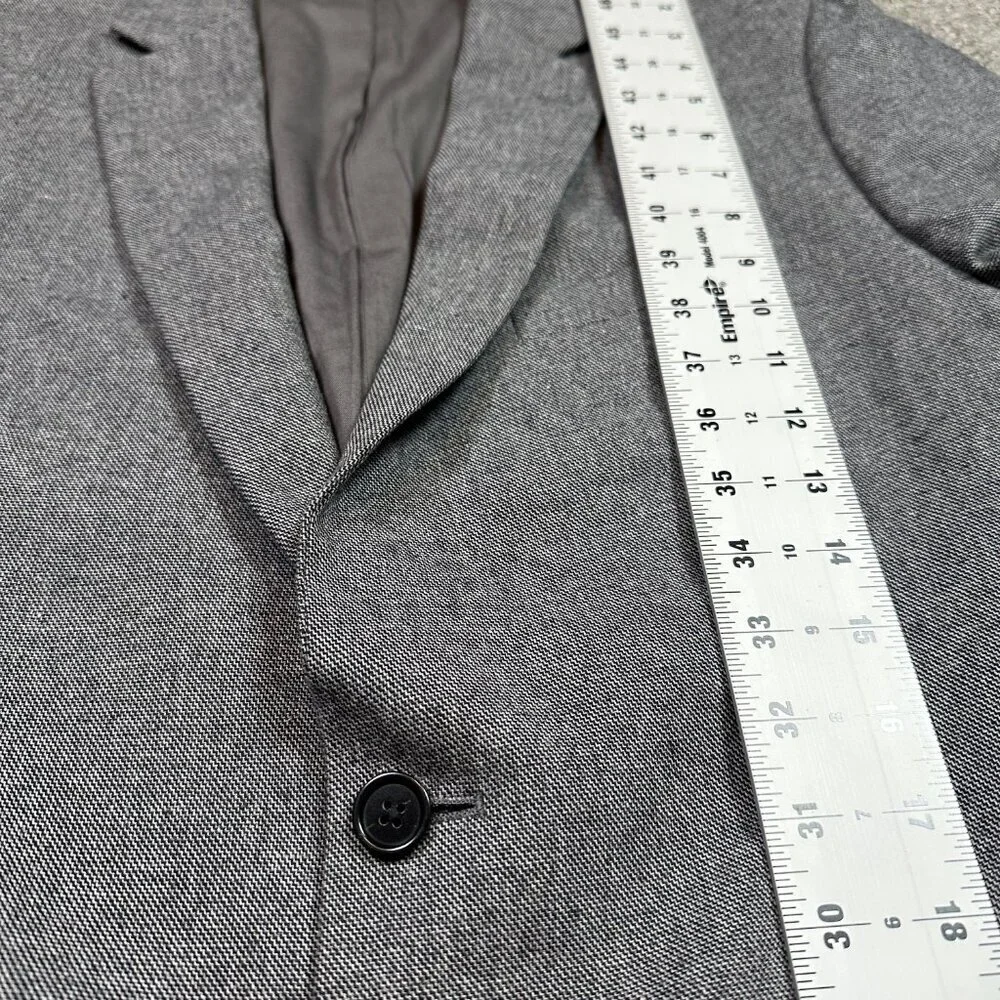 Banana Republic Slim Fit Cotton Blend Italian Fabric Grey Blazer Sport Coat 42R